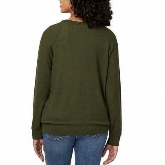 💇‍♀️Buffalo Olive Green Lightweight Long Sleeve Sweater Large - Picture 14 of 14